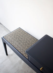 Stag Minstrel Telephone Table Seat in Midnight Blue