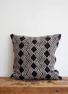 Block Printed Cushion Cover - Chevrons