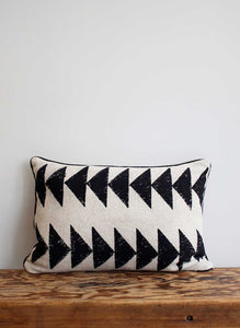 Block Printed Cushion - Triangles