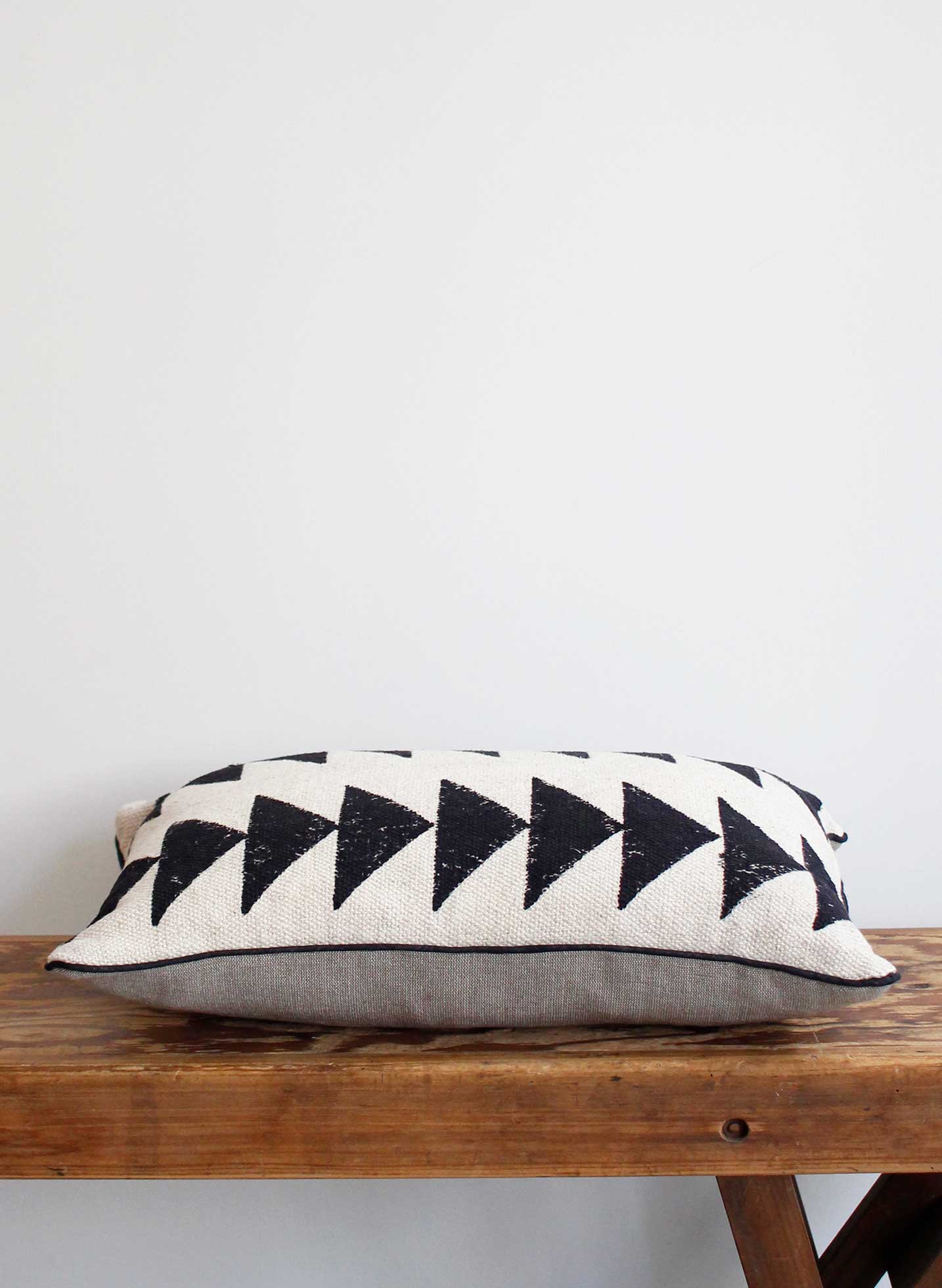 Block Printed Cushion - Triangles