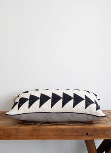 Block Printed Cushion - Triangles